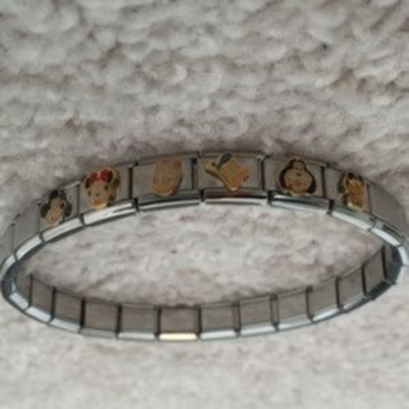 Disney Jewelry 6 Disney Italian Charms 9mm Addalink Bracelet Poshmark